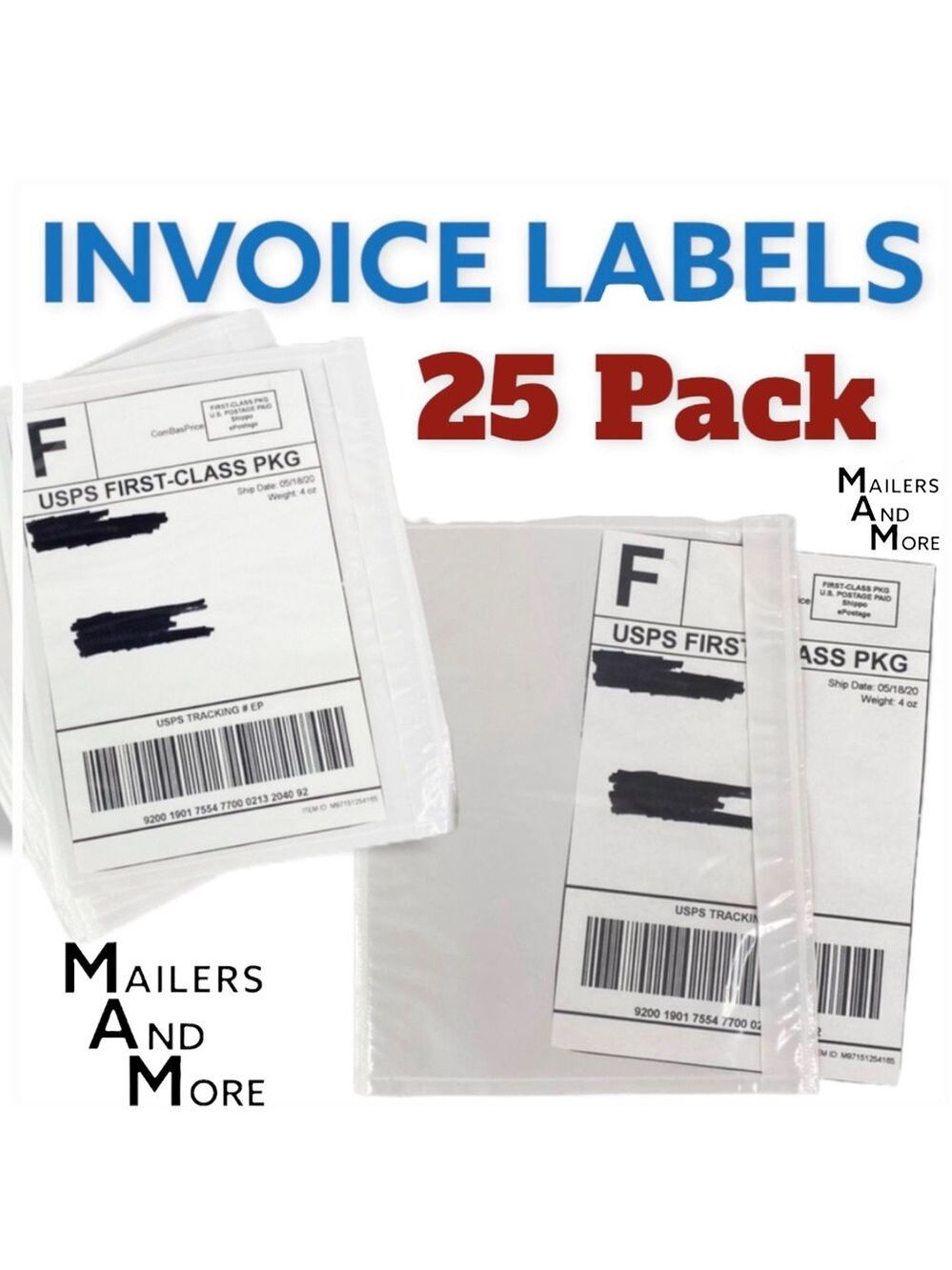 25 (7.5 X 5.5) Clear Postage Invoice Label Pockets PRICE IS FIRM - Picture 5 of 9